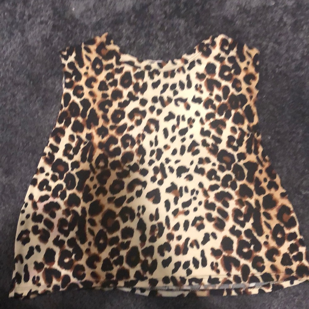 Leopard Print Muscle Tank cropped
